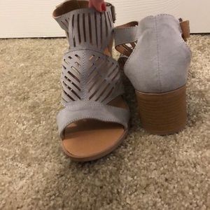 light gray sandals